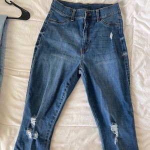 Distressed fashion nova jeans